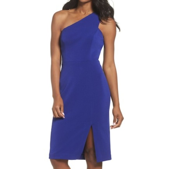 vince camuto one shoulder dress